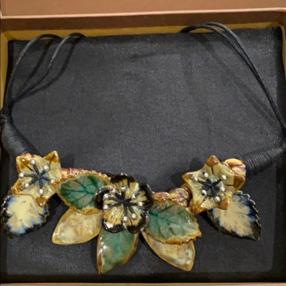F. Widayanto Flower Clay Necklace